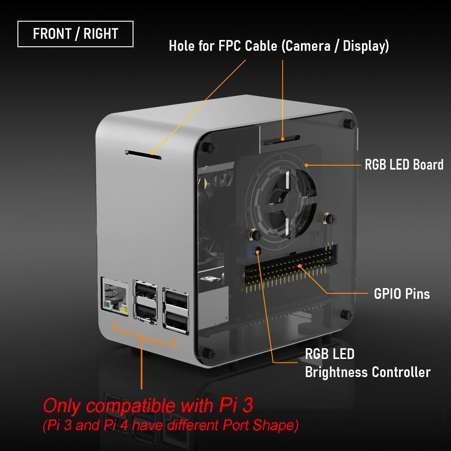 Electrocookie Mini Alloggiamento Torre in Alluminio - immagine 5