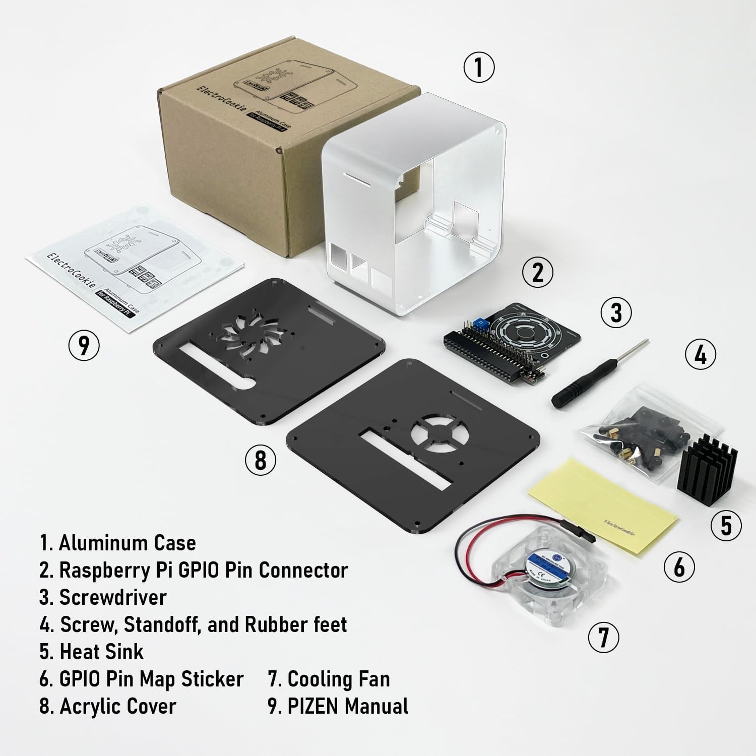 Electrocookie Mini Alloggiamento Torre in Alluminio - immagine 6