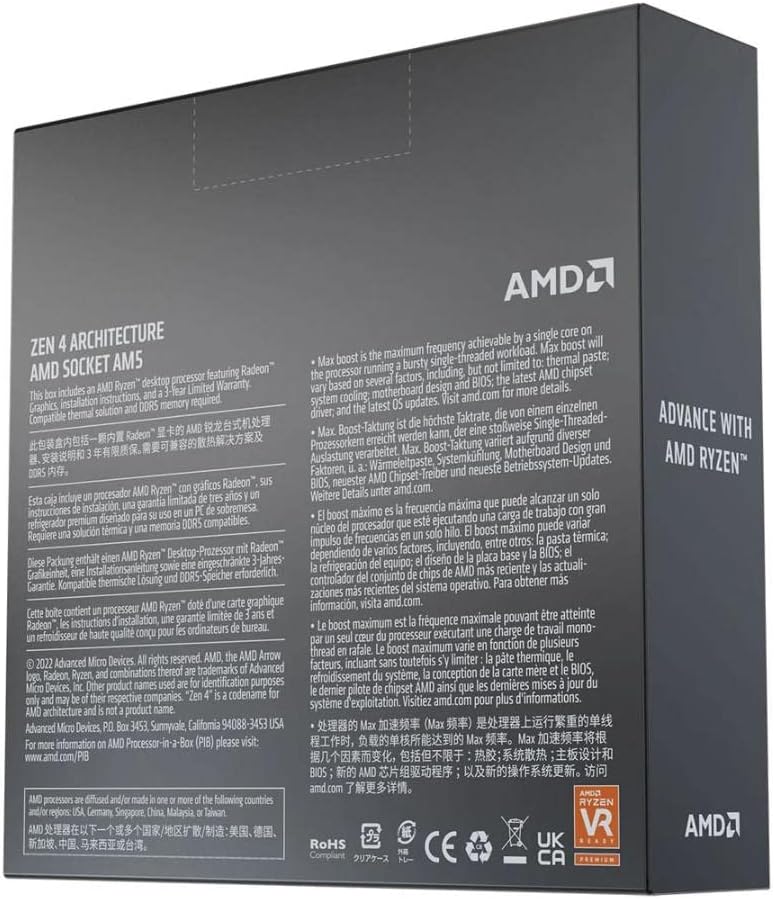 Processore Amd Ryzen 5 7600X (AM5 socket) - immagine 4