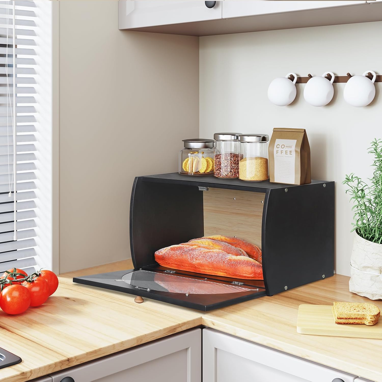 Leader Accessories Portapane in Bambù, Ecologico - immagine 6