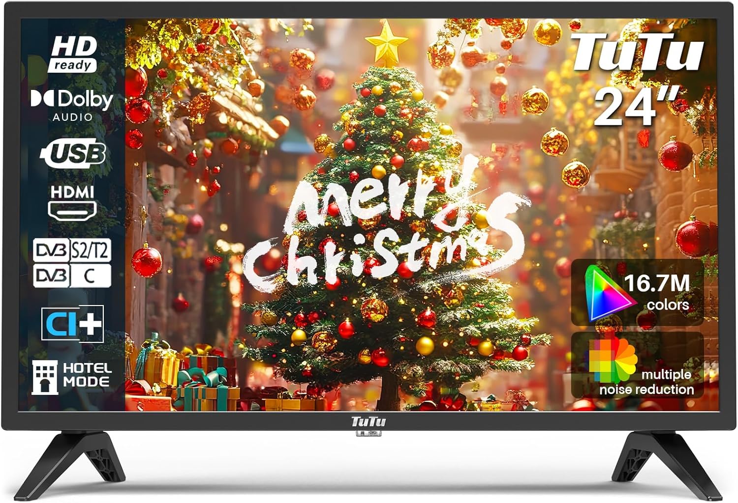 Tutu TV 24 Pollici (60 cm) - Televisore LED HD 2024 - immagine 1