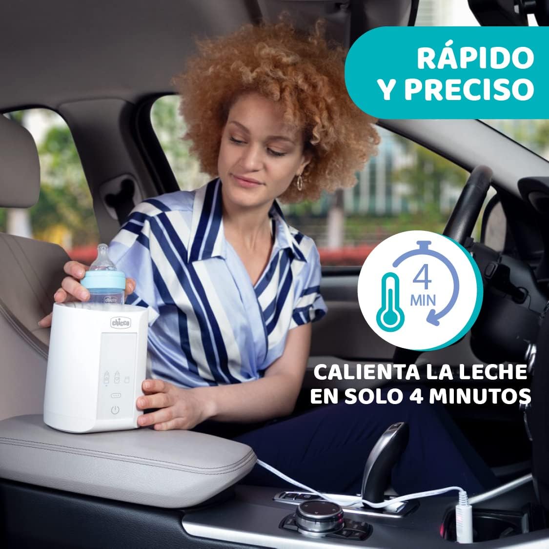 Chicco Scaldabiberon Portatile da Viaggio 220W, Bianco - immagine 2