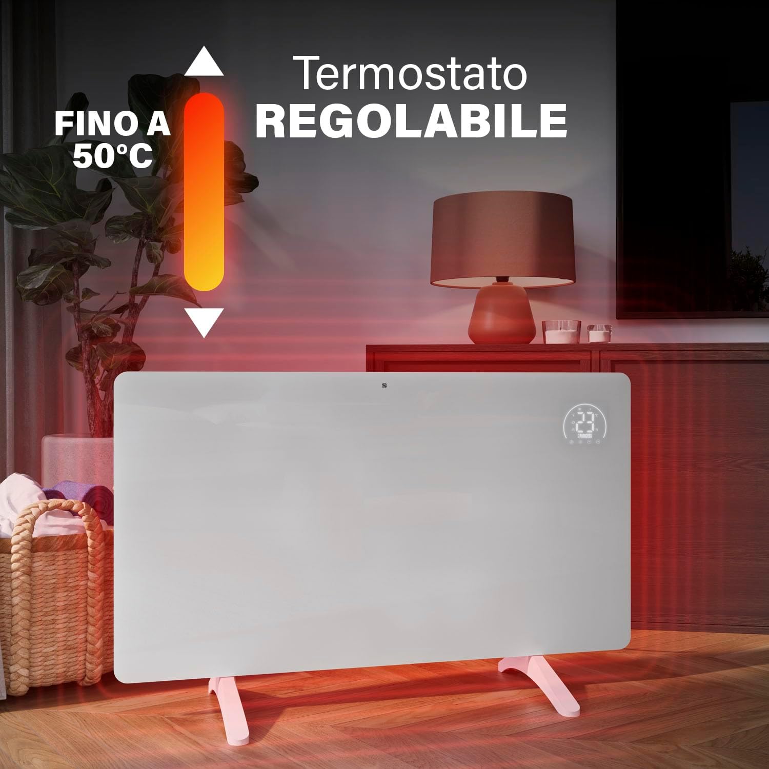 Princess Riscaldatore a Infrarossi 480W, Bianco - immagine 7