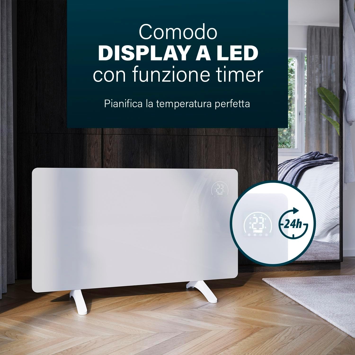 Princess Riscaldatore a Infrarossi 480W, Bianco - immagine 9