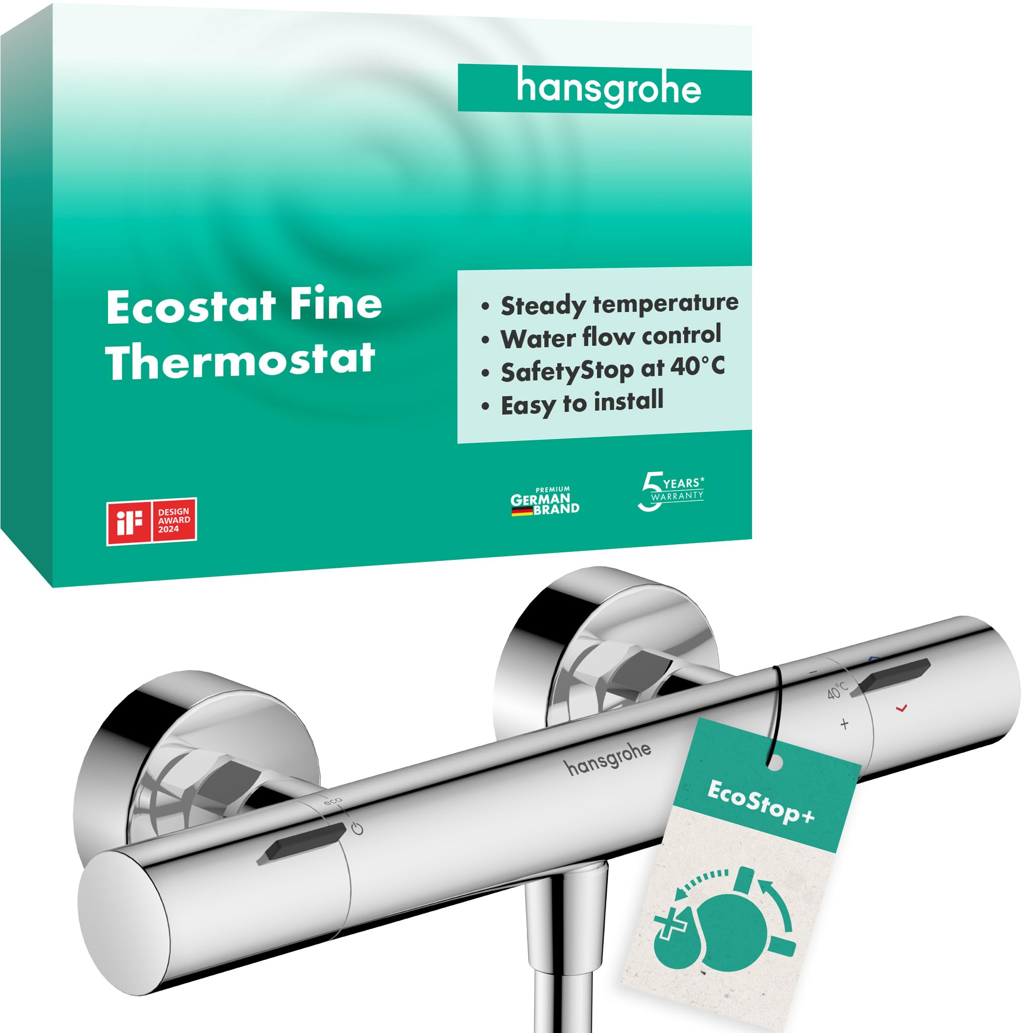 Hansgrohe Ecostat Fine - Miscelatore Termostatico Doccia