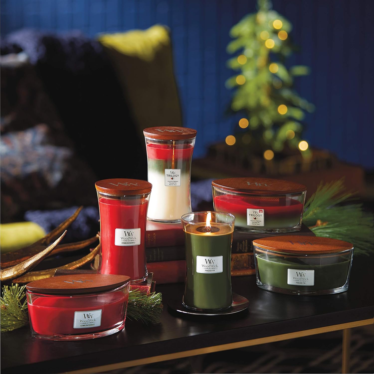 Woodwick Candela Grande Wild Berry & Beets 130 Ore - immagine 7