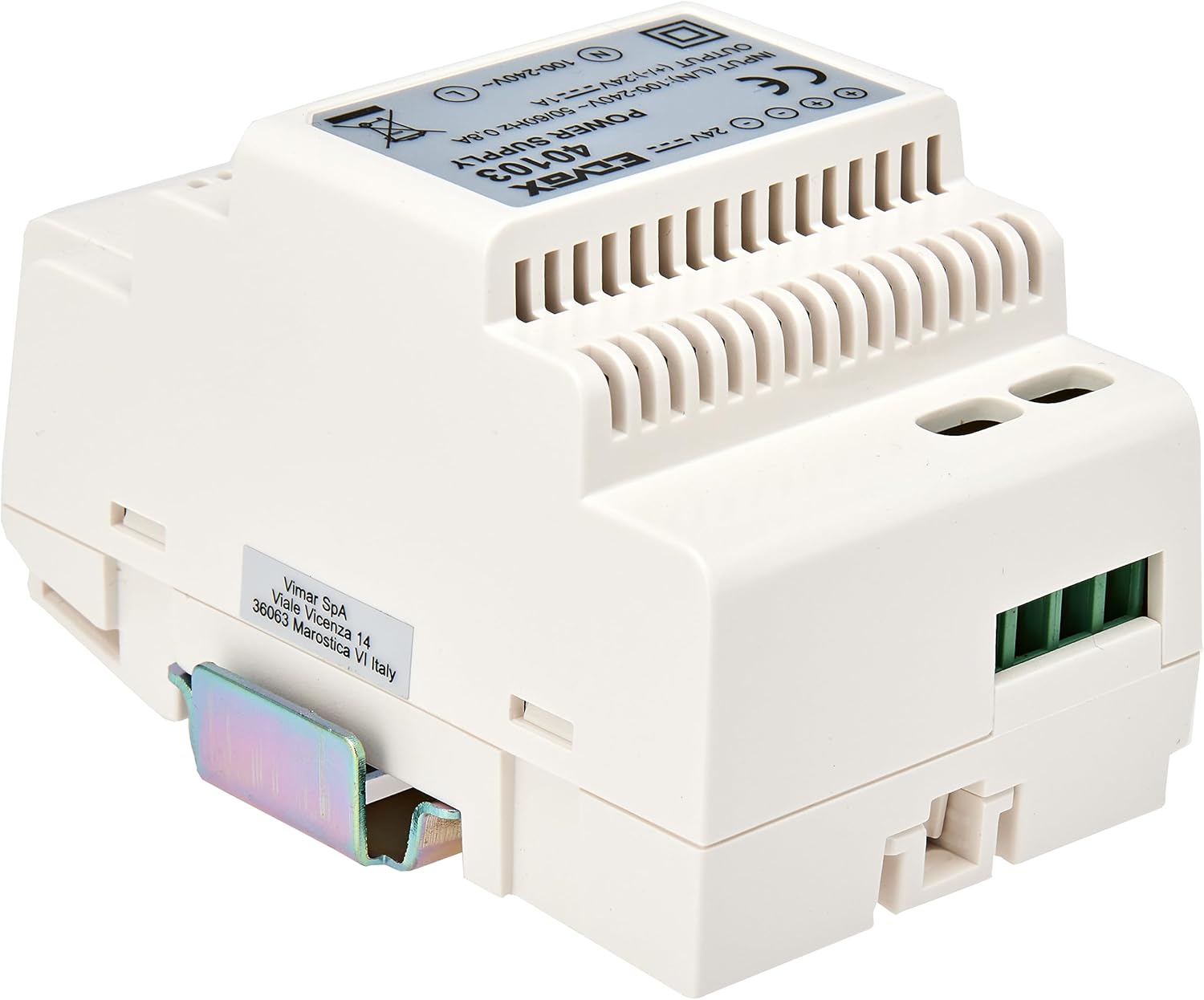 Vimar 40103 Alimentatore per Videocitofono 24V, Bianco - immagine 3