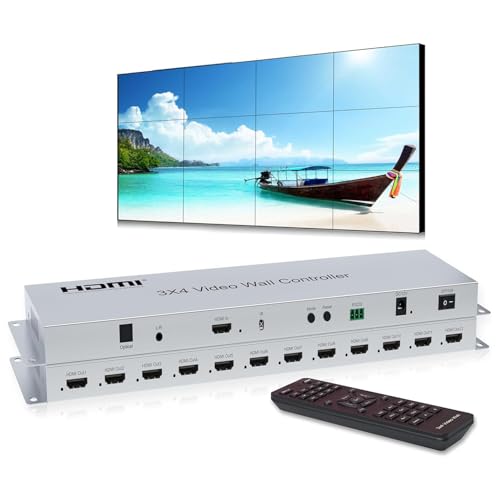 Video Wall Controller 3x4 - 1 Input, 12 Outputs