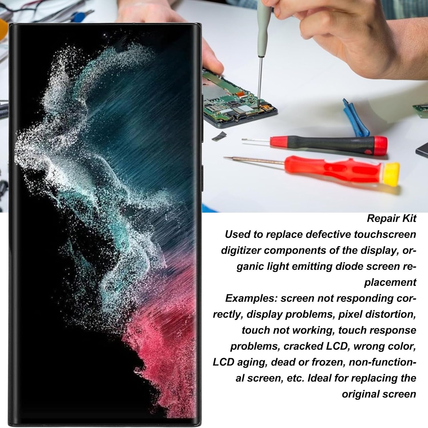 Gugxiom Display AMOLED Originale per S22 Ultra 6,7 Pollici - immagine 3