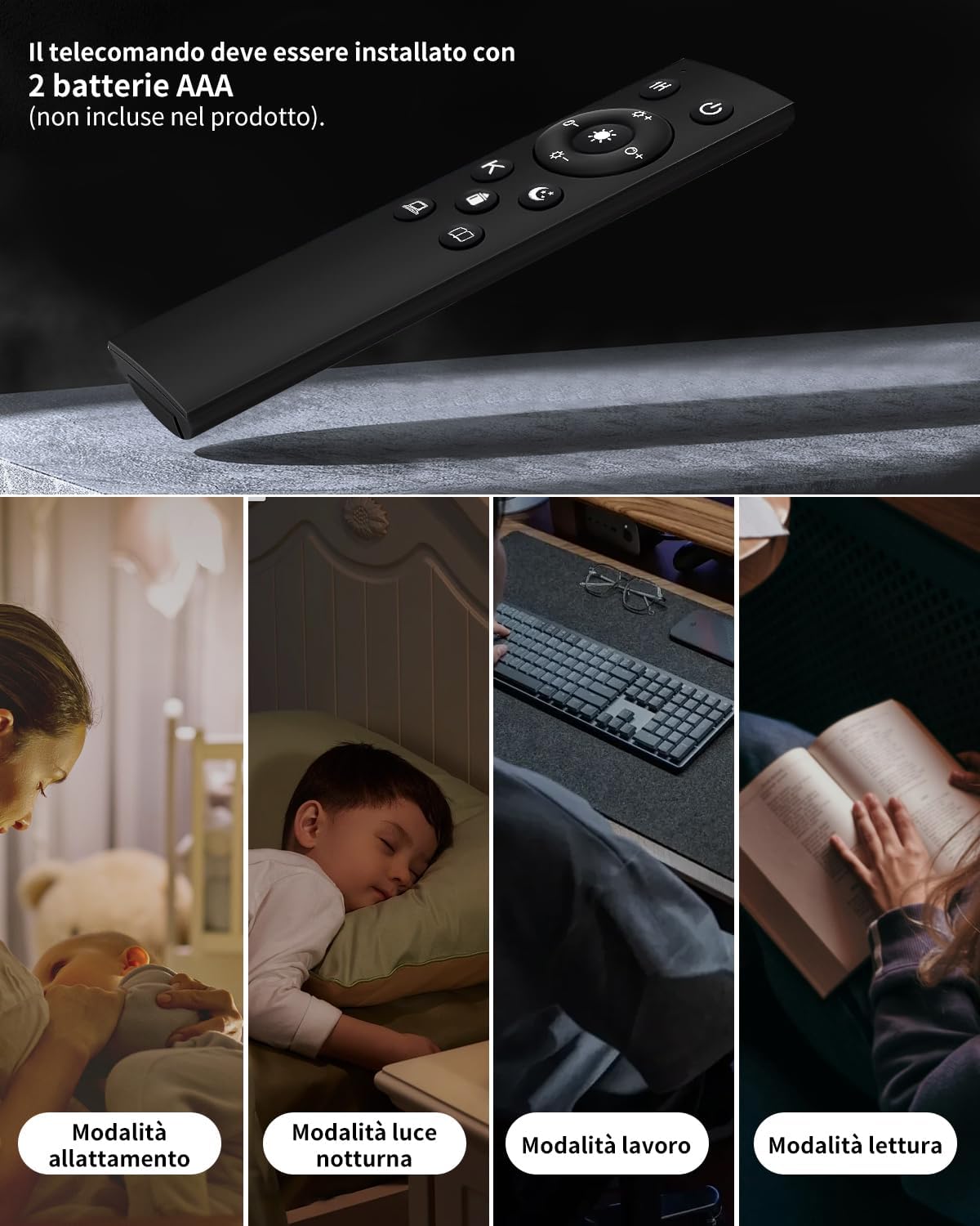 VARICART Lampada da Terra LED Dimmerabile 18W 1800LM - immagine 6