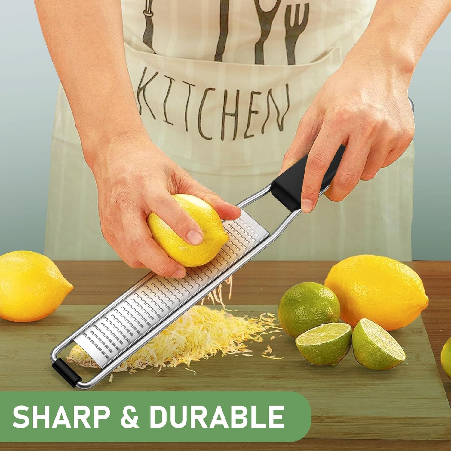Diboniur Grattugia Limone Scorza Manuale Acciaio Inossidabile - immagine 4