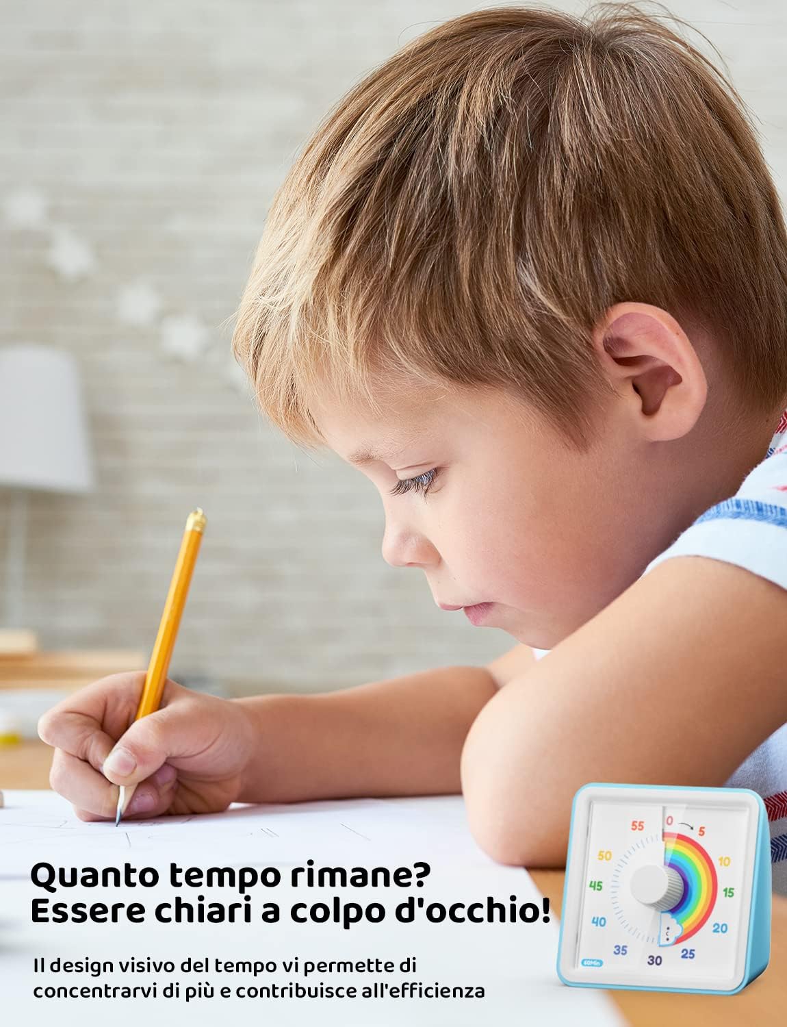 Liorque Timer Visivo Bambini 60 Minuti - immagine 2