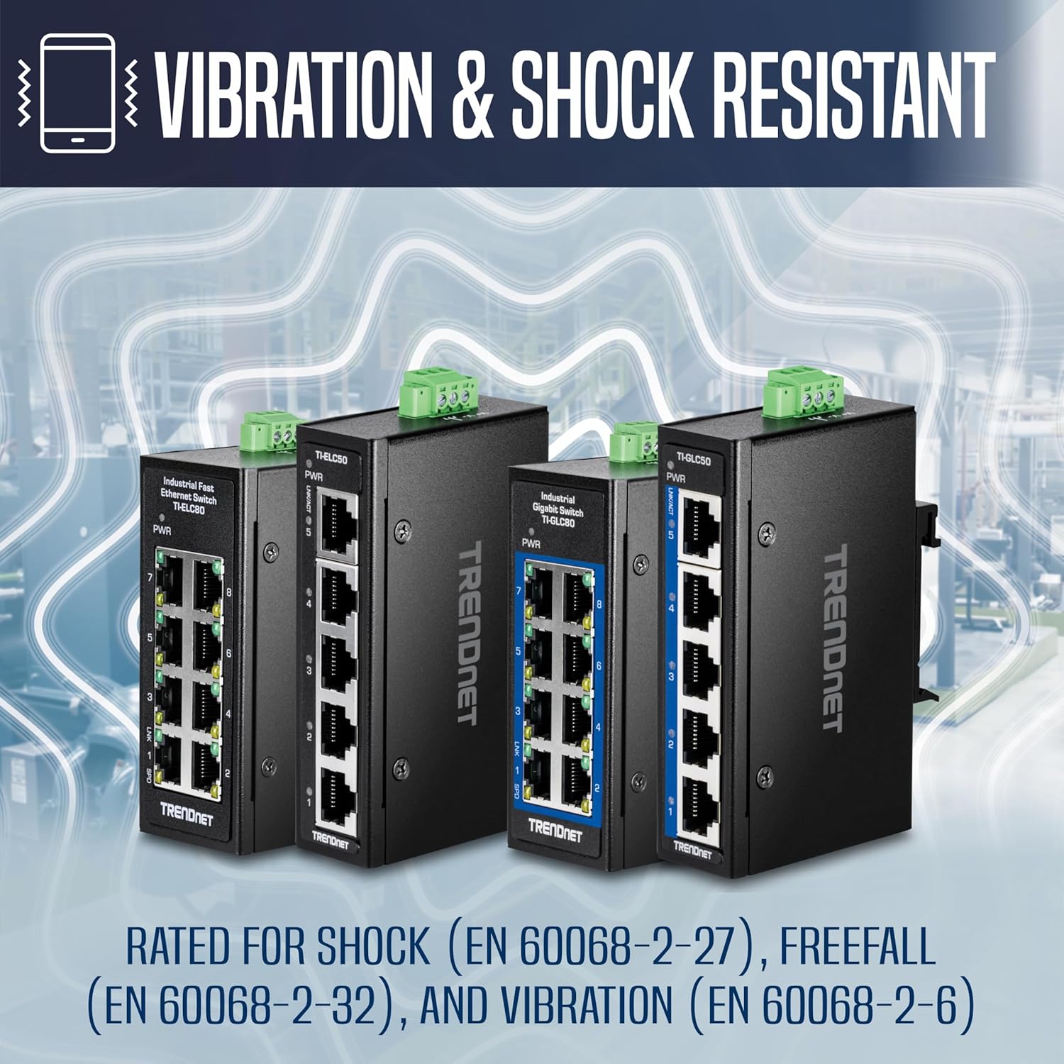 Trendnet Mini Switch Industriale 5 Porte Gigabit DIN-Rail - immagine 8