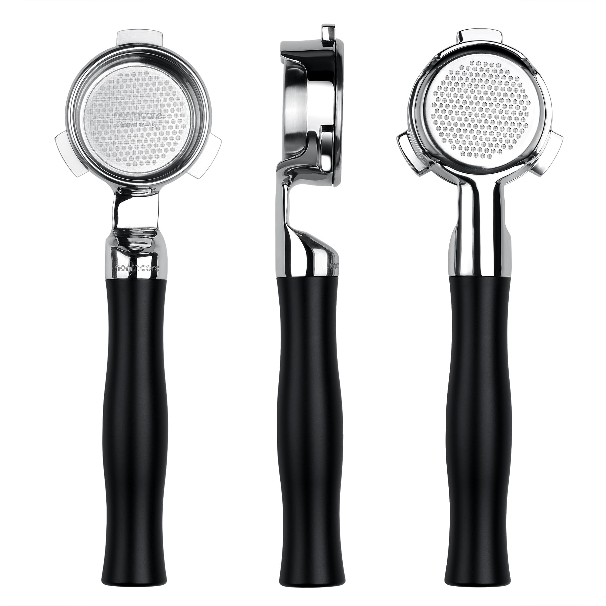 Normcore Portafiltro Senza Fondo 54mm, Nero