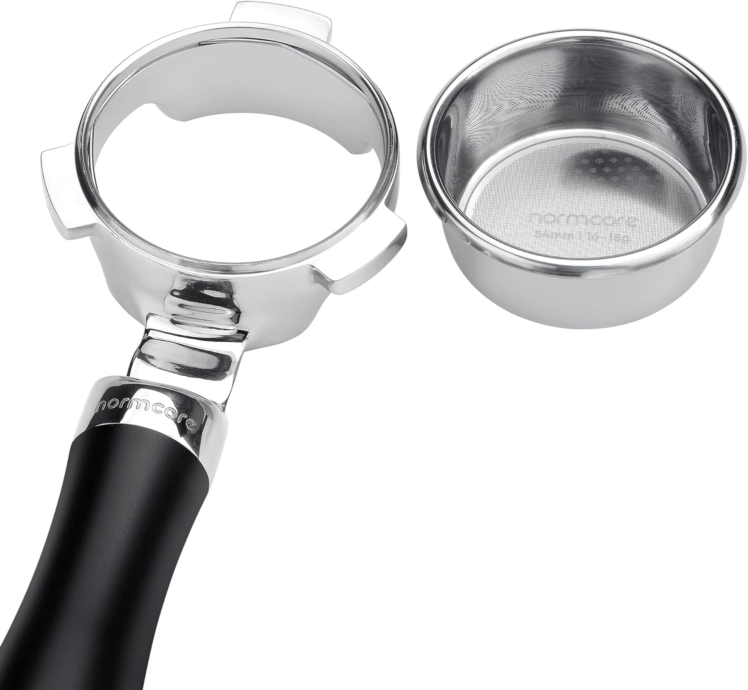 Normcore Portafiltro Senza Fondo 54mm, Nero - immagine 3