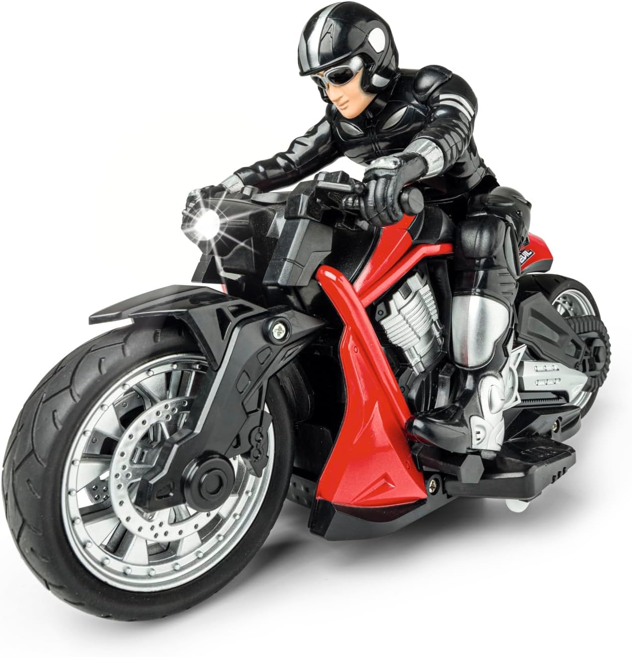 CARSON RC Devil Bike 100% RTR - Moto Telecomandata, Rosso - immagine 2