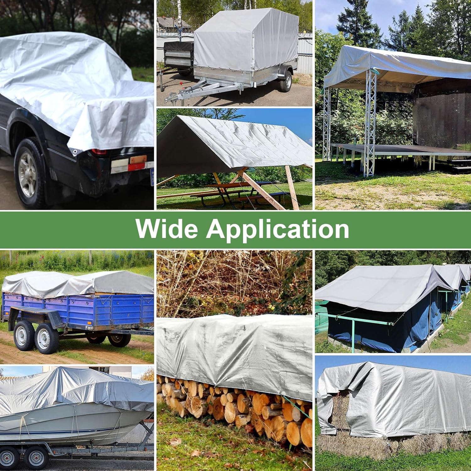 Telone per Esterni Impermeabile 180 g/m² 4x6m - immagine 2