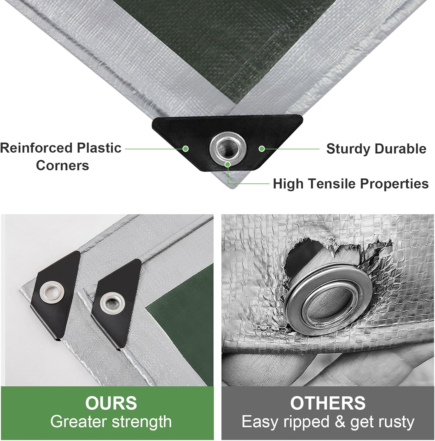 Telone per Esterni Impermeabile 180 g/m² 4x6m - immagine 4