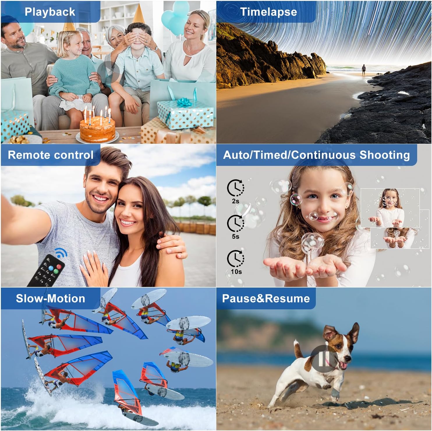 Videocamera 4K 64MP 30FPS con Microfono Wireless - immagine 6