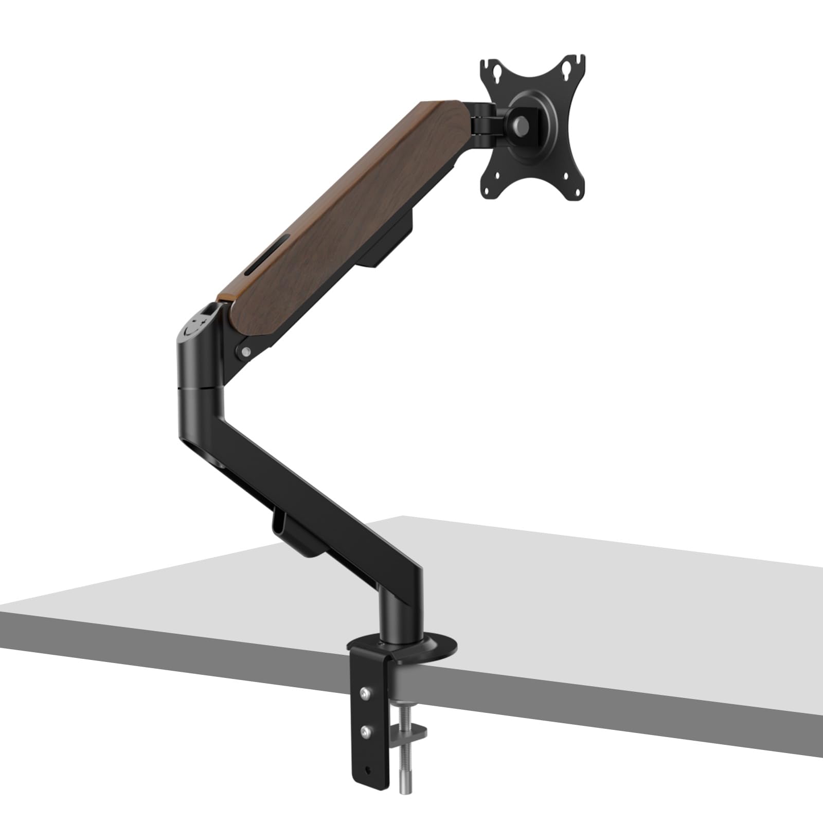 Hillport Supporto Monitor in Legno Nero 17-34 Pollici