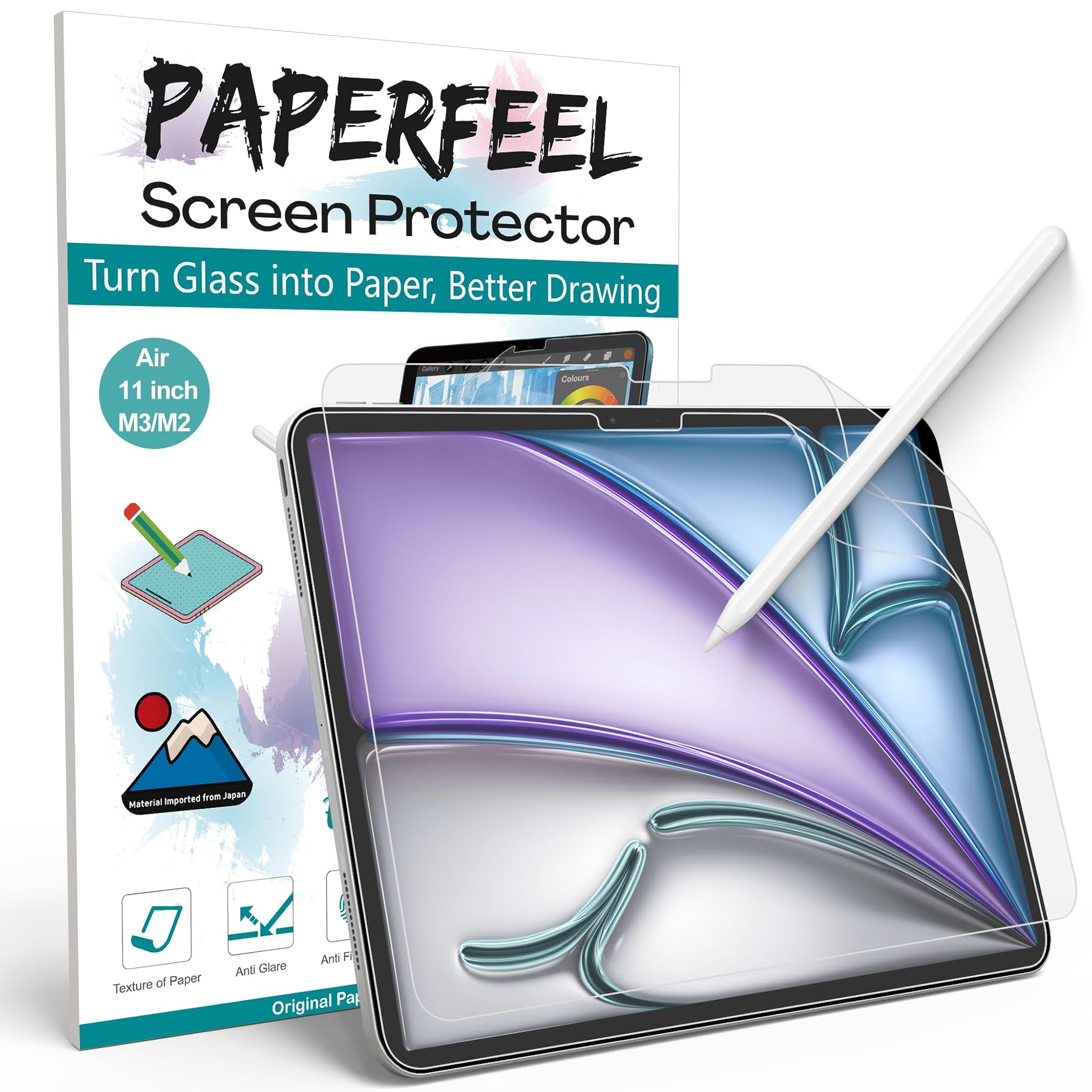 Paperfeel 2 Pezzi Pellicola Protettiva per iPad Air 11 M3 M2