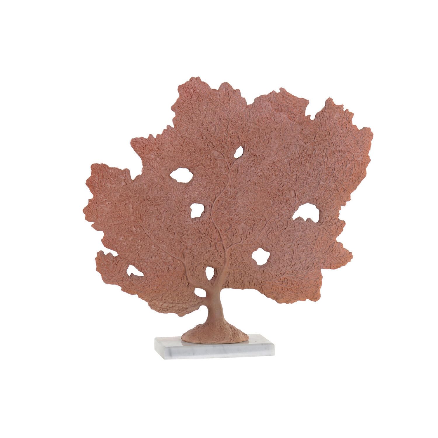 FIGURA RESINA MARMOL 41,5X8X39,5 CORAL