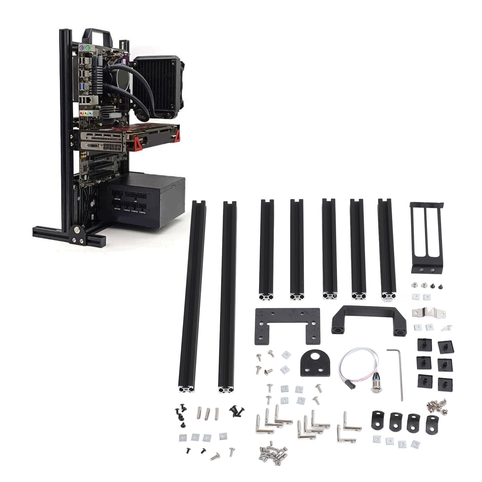 Xumiuziy Custodia ITX Open Air per PC Fai da Te