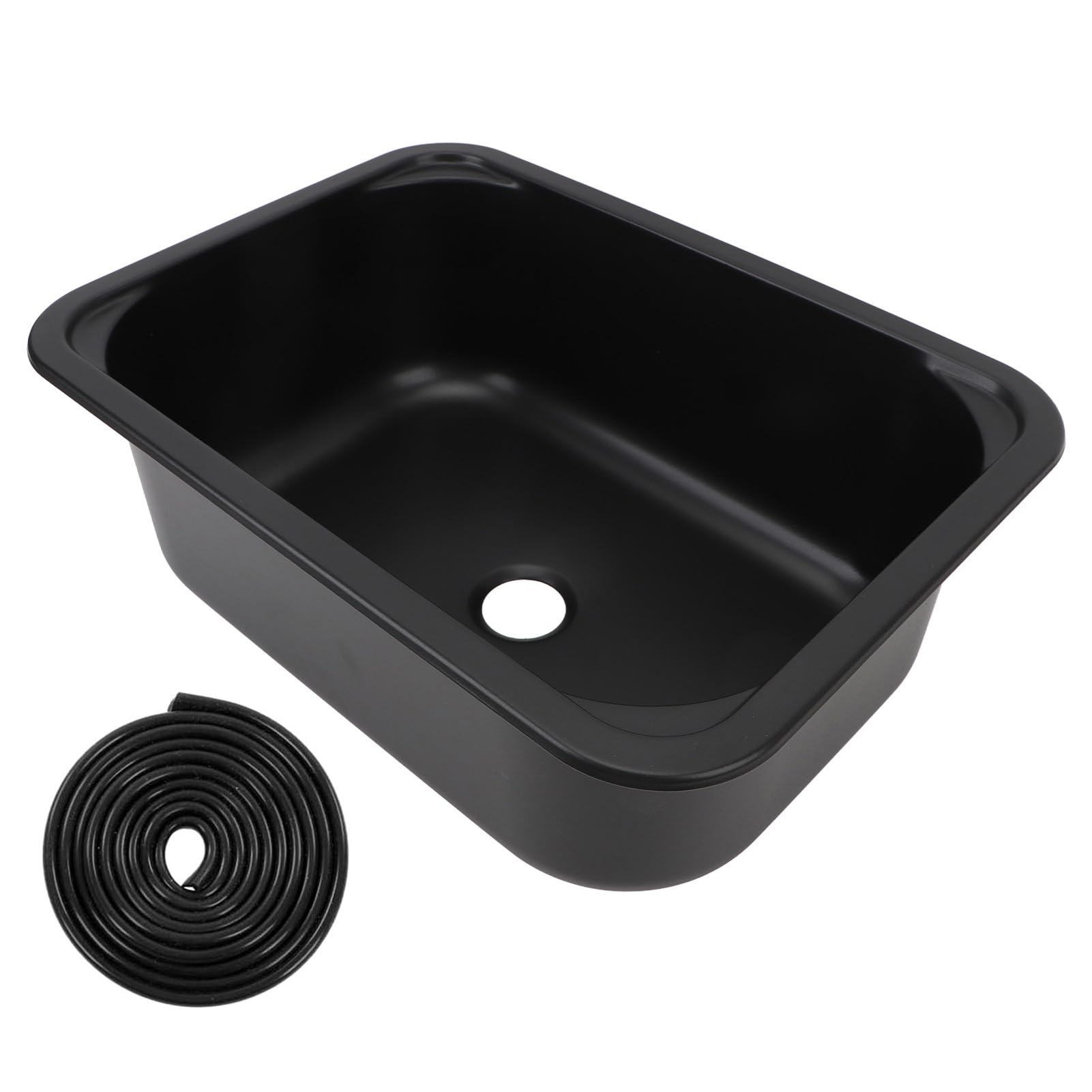 Lavello da Bar Nero a Incasso 15x11x5,7 Pollici