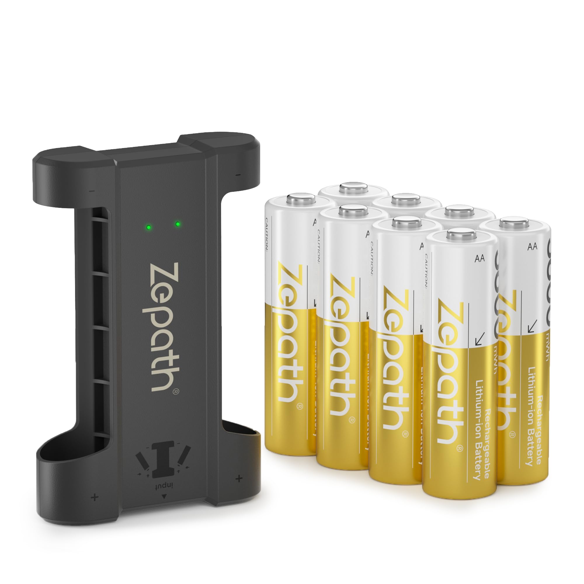 Zepath 8 PCS 1.5V AA Lithium Batterie Ricaricabili