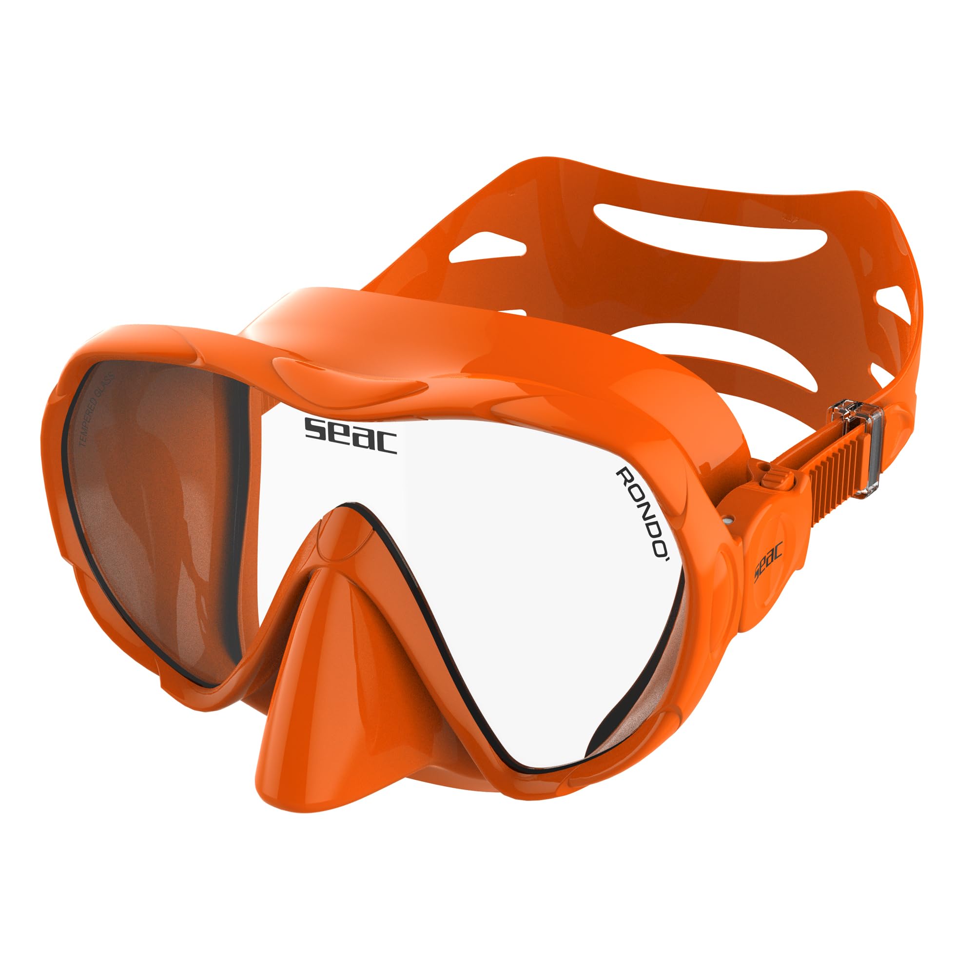 SEAC Rondò, Maschera Frameless Monovetro in Silicone per Immersione e snorkeling, Volume Ridotto, Idrodinamica, Ultraleggera