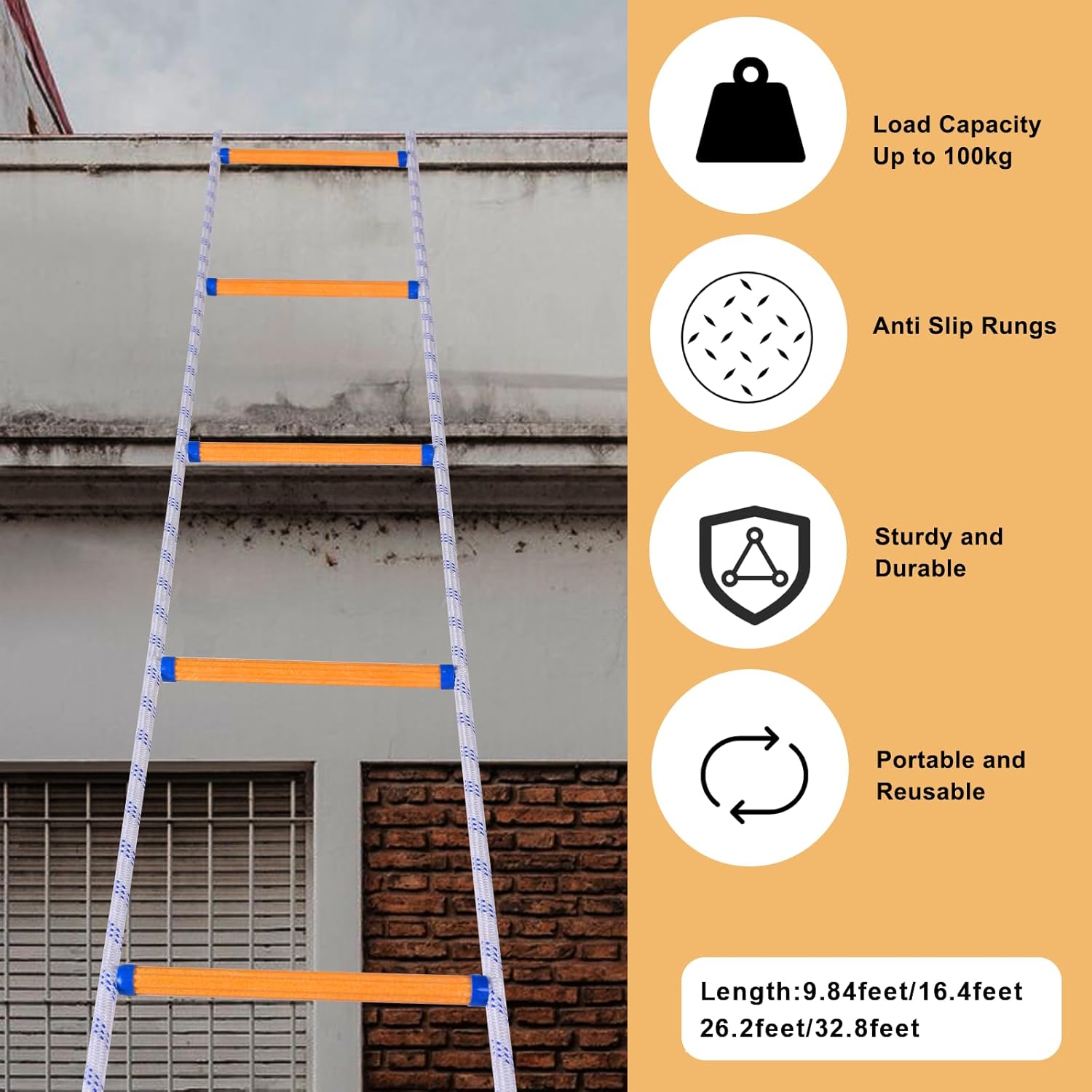Lz.mzxu Scala di Corda di Emergenza 8M - immagine 5