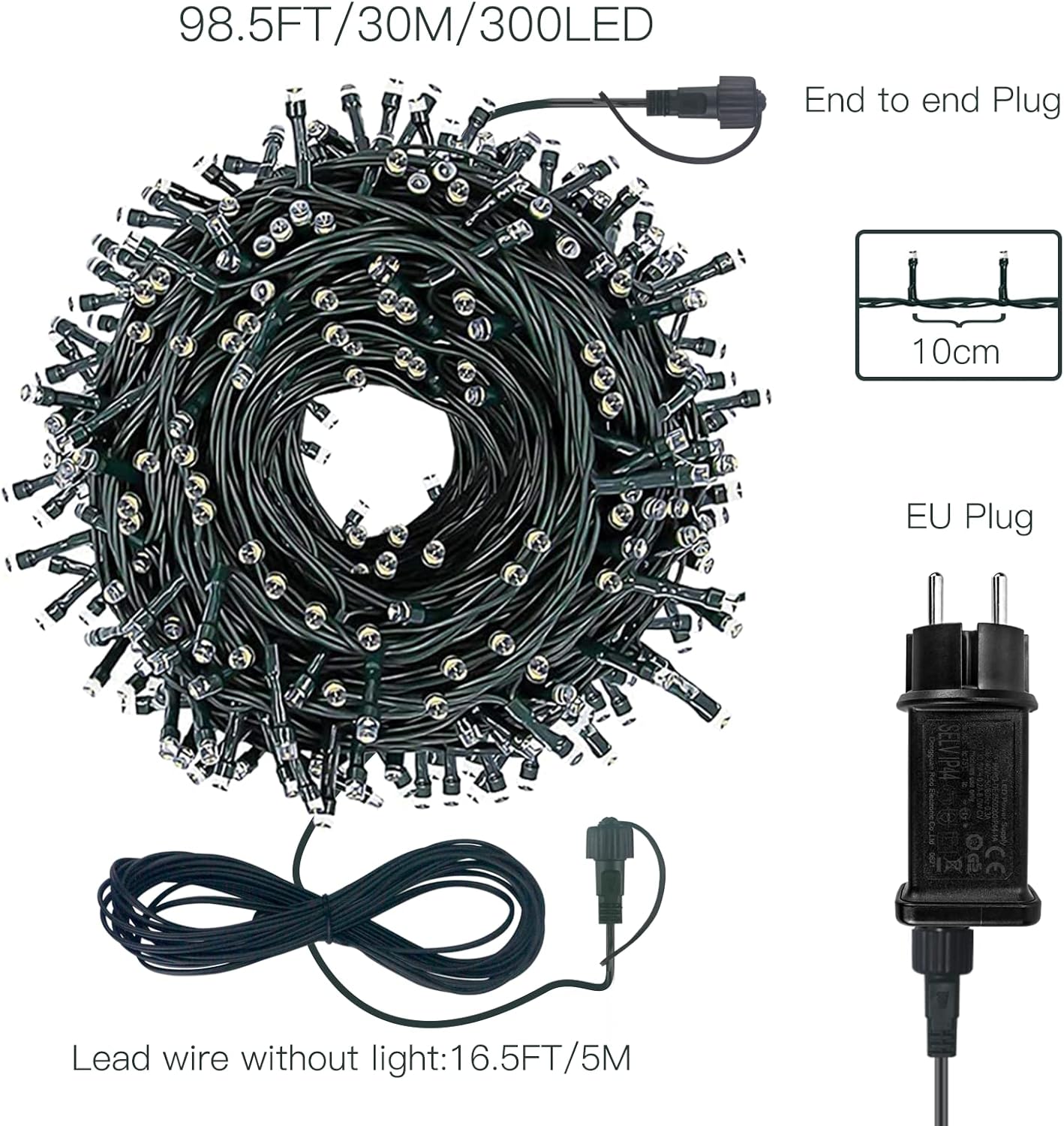 Shineled Luci Albero di Natale 30M 300 LED - immagine 2