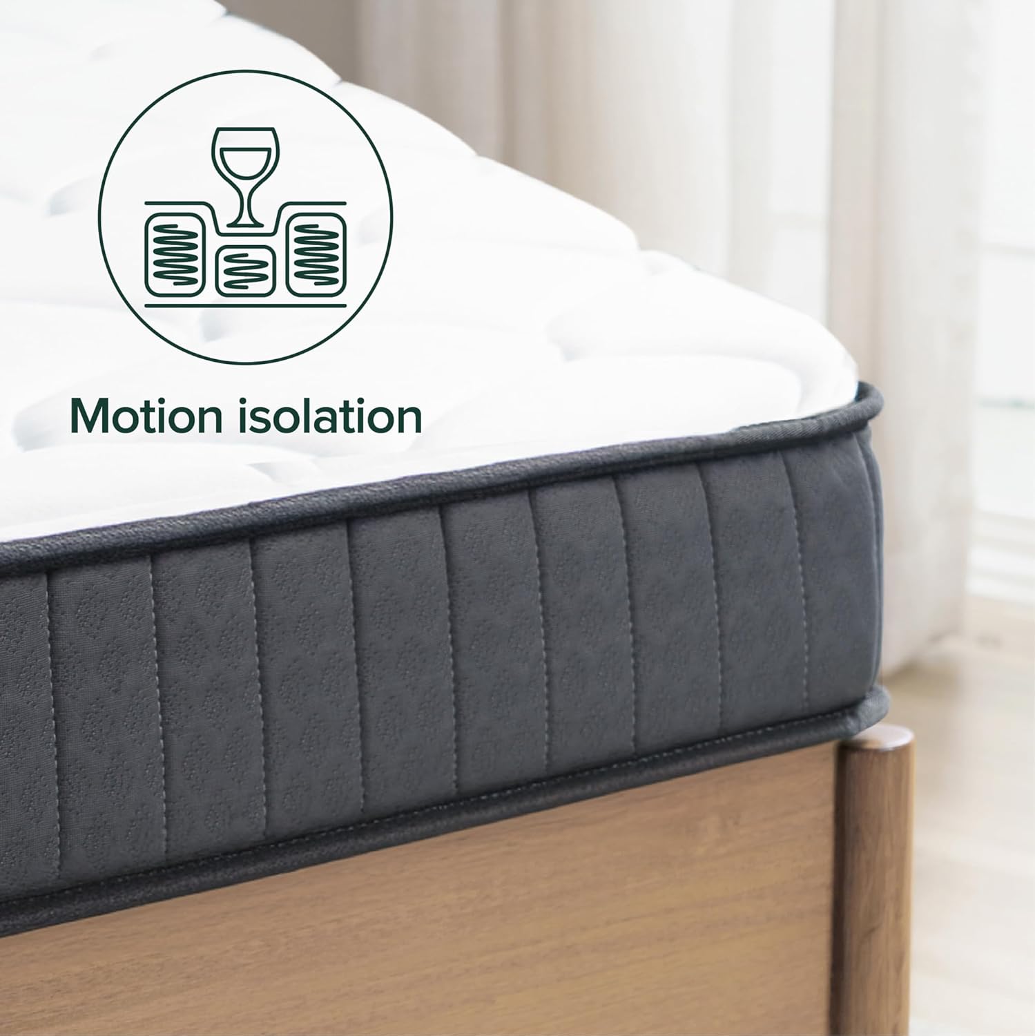 Zinus Materasso Ibrido 80x190cm Altezza 15cm - immagine 3