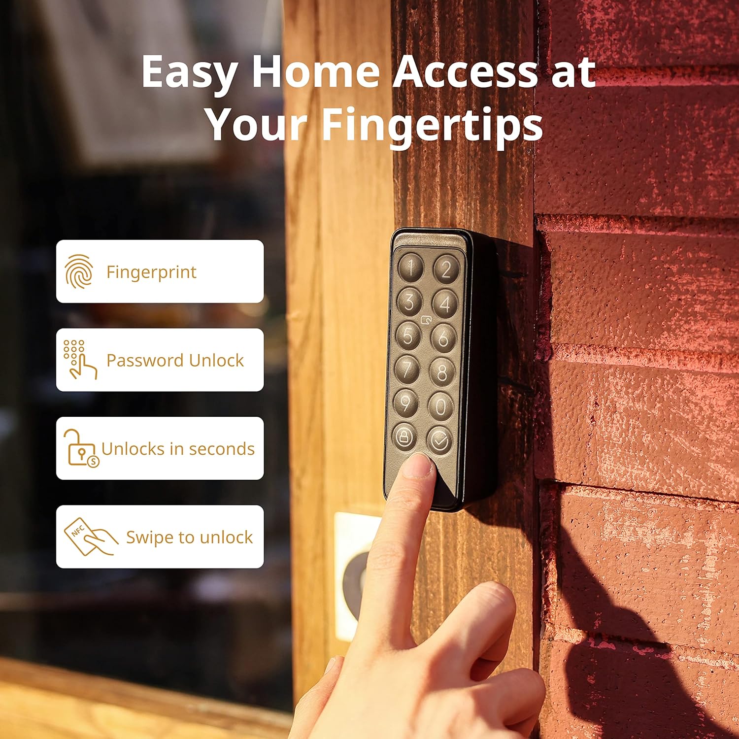 SwitchBot Smart Keypad Touch per Smart Door Lock - immagine 2