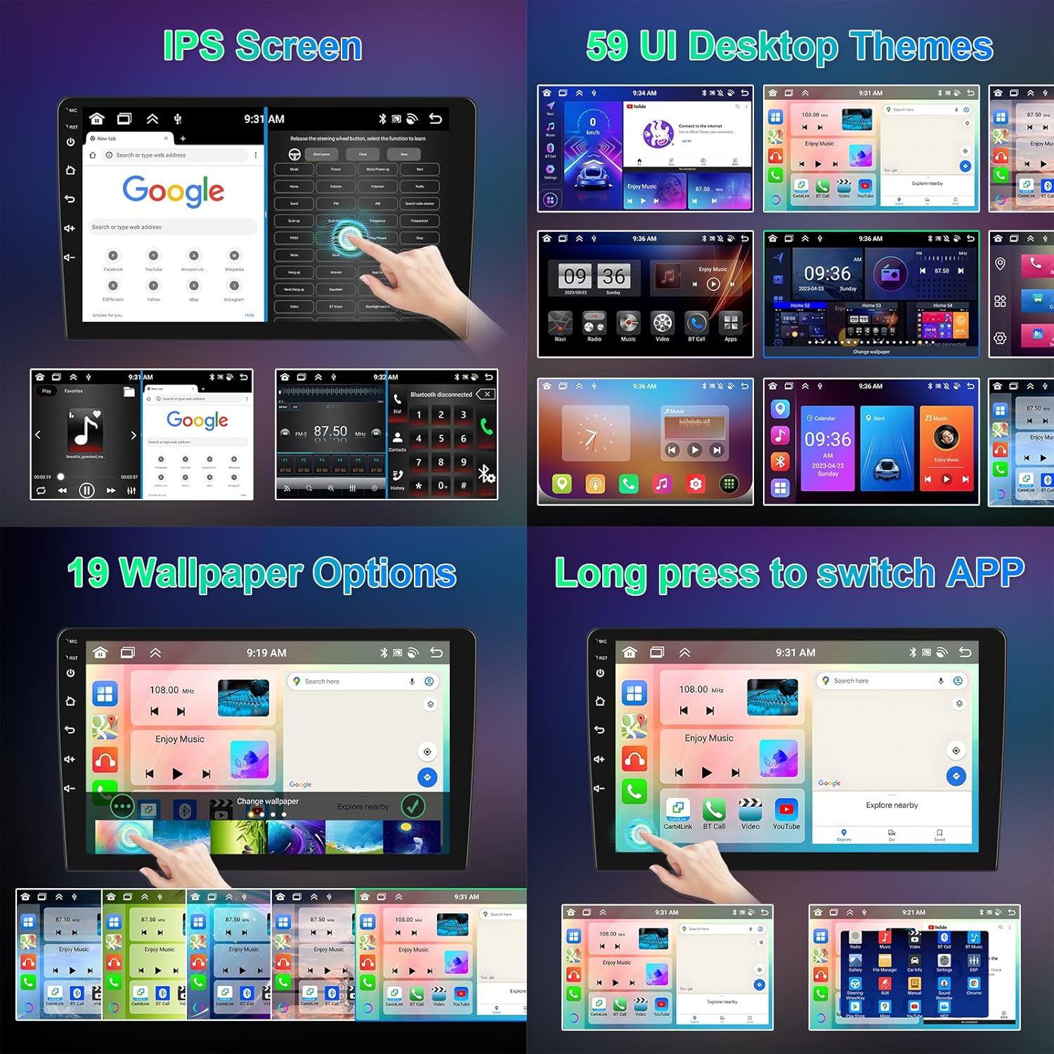 Hodozzy Autoradio Android 10 Pollici per Citroen C4 B7 C4L DS4 - immagine 5