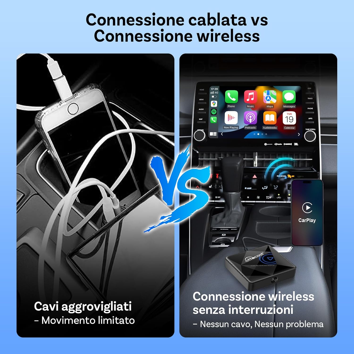 Ottocast U2Air Pro - Adattatore CarPlay Wireless - immagine 3