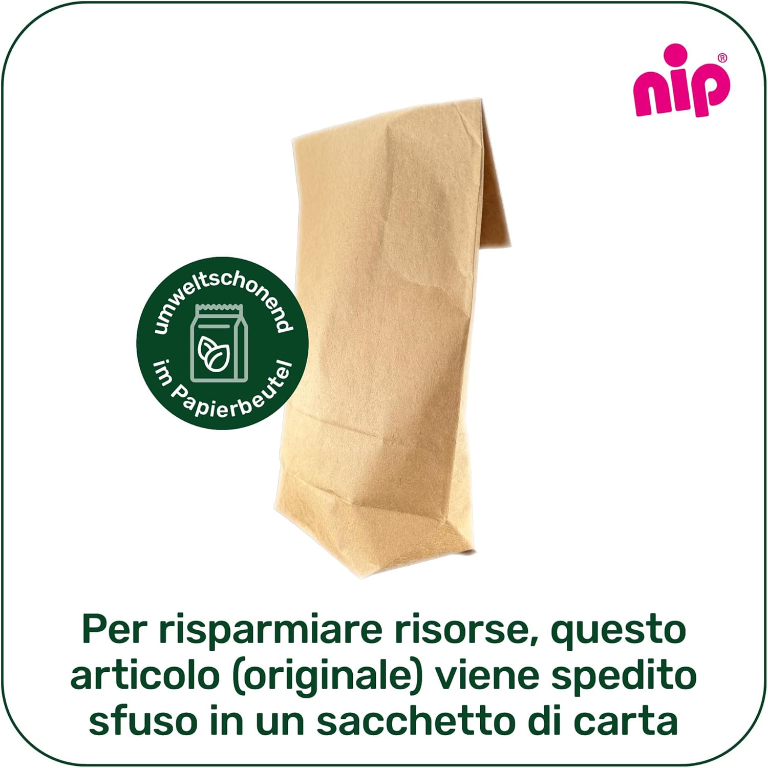 Nip Bicchiere Sostenibile per Bambini (2 pezzi), Verde - immagine 2