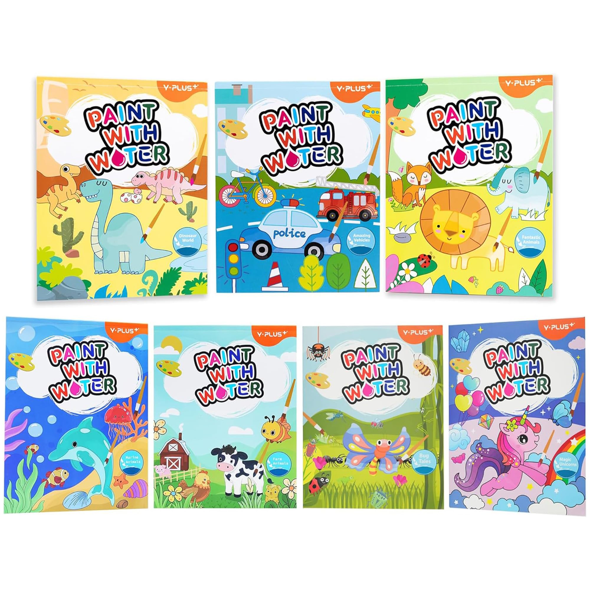 Yplus Dipingi con Acqua Libri - Carta Pittura Acquerello Bambini