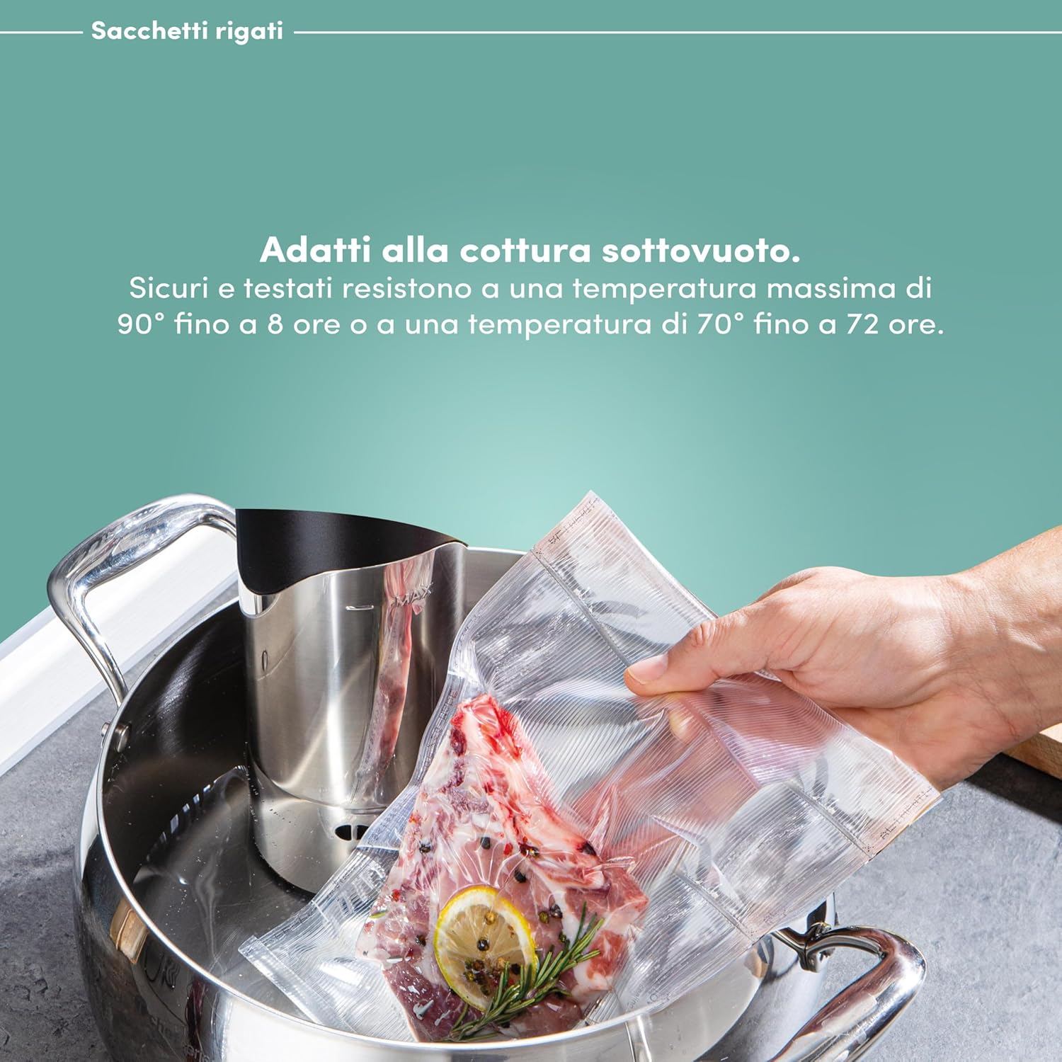 Magic Vac - 100 Sacchetti Sottovuoto 20x30cm - immagine 4