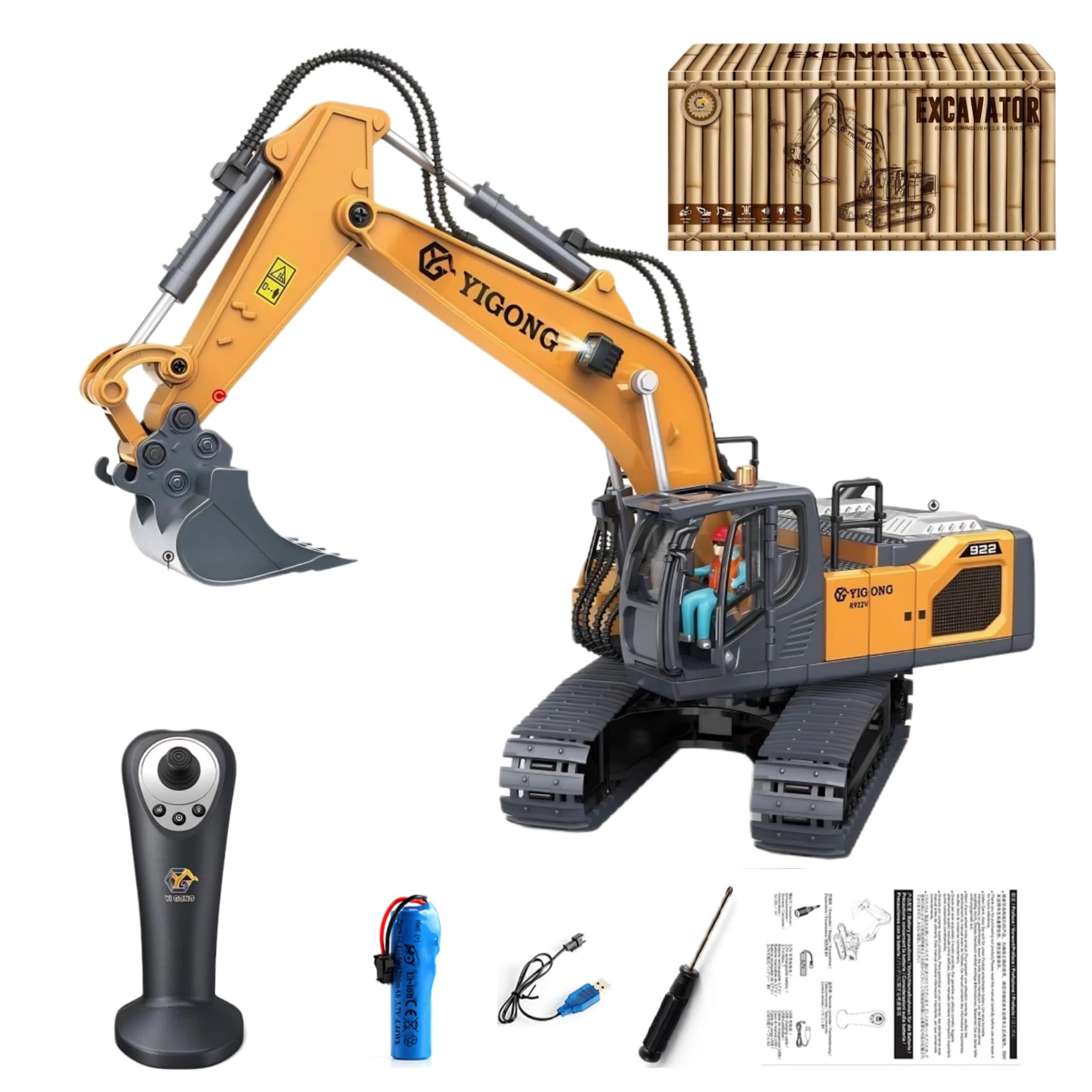 Ezweiji Escavatore Telecomandato 11 Canali 1:20