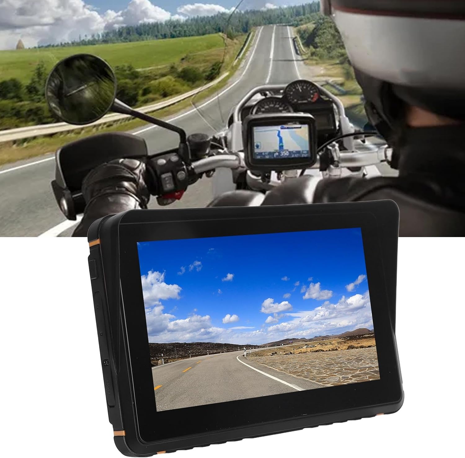 Navigatore GPS Moto Touch Screen 7 Pollici Impermeabile - immagine 3