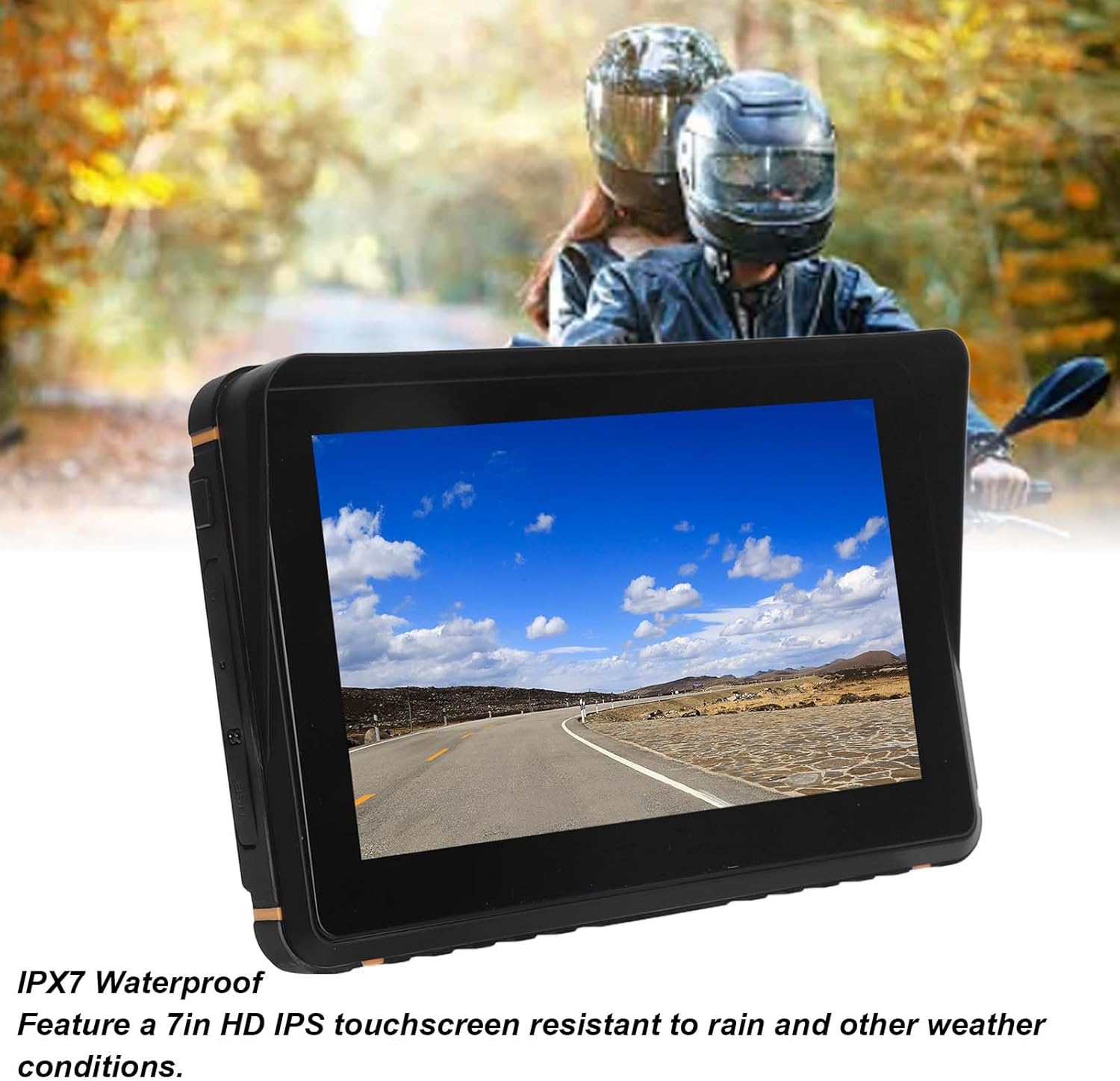 Navigatore GPS Moto Touch Screen 7 Pollici Impermeabile - immagine 4