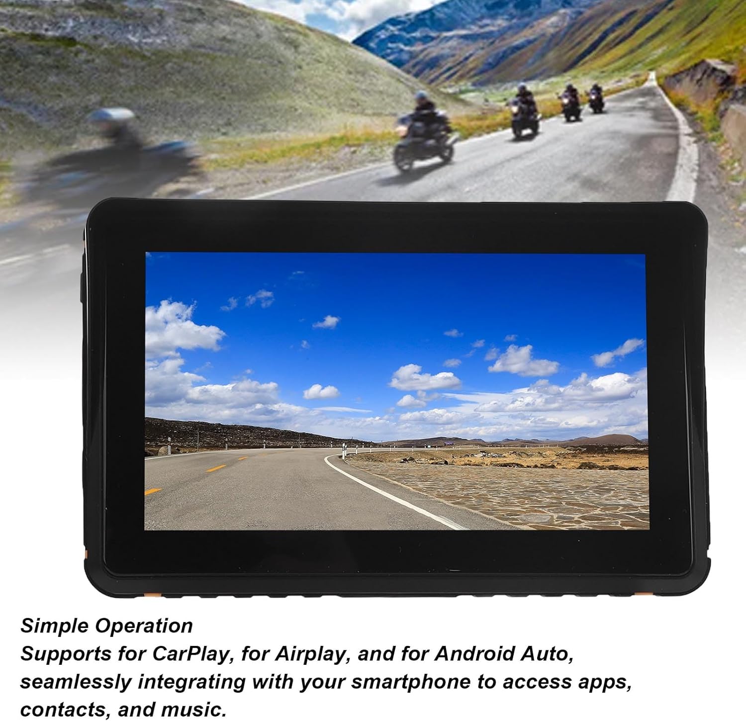 Navigatore GPS Moto Touch Screen 7 Pollici Impermeabile - immagine 5