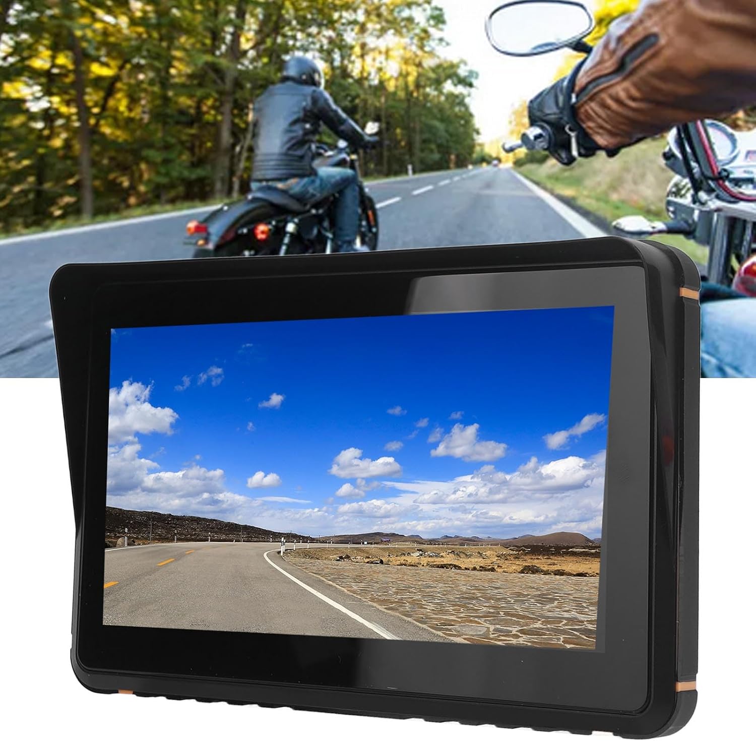 Navigatore GPS Moto Touch Screen 7 Pollici Impermeabile - immagine 6