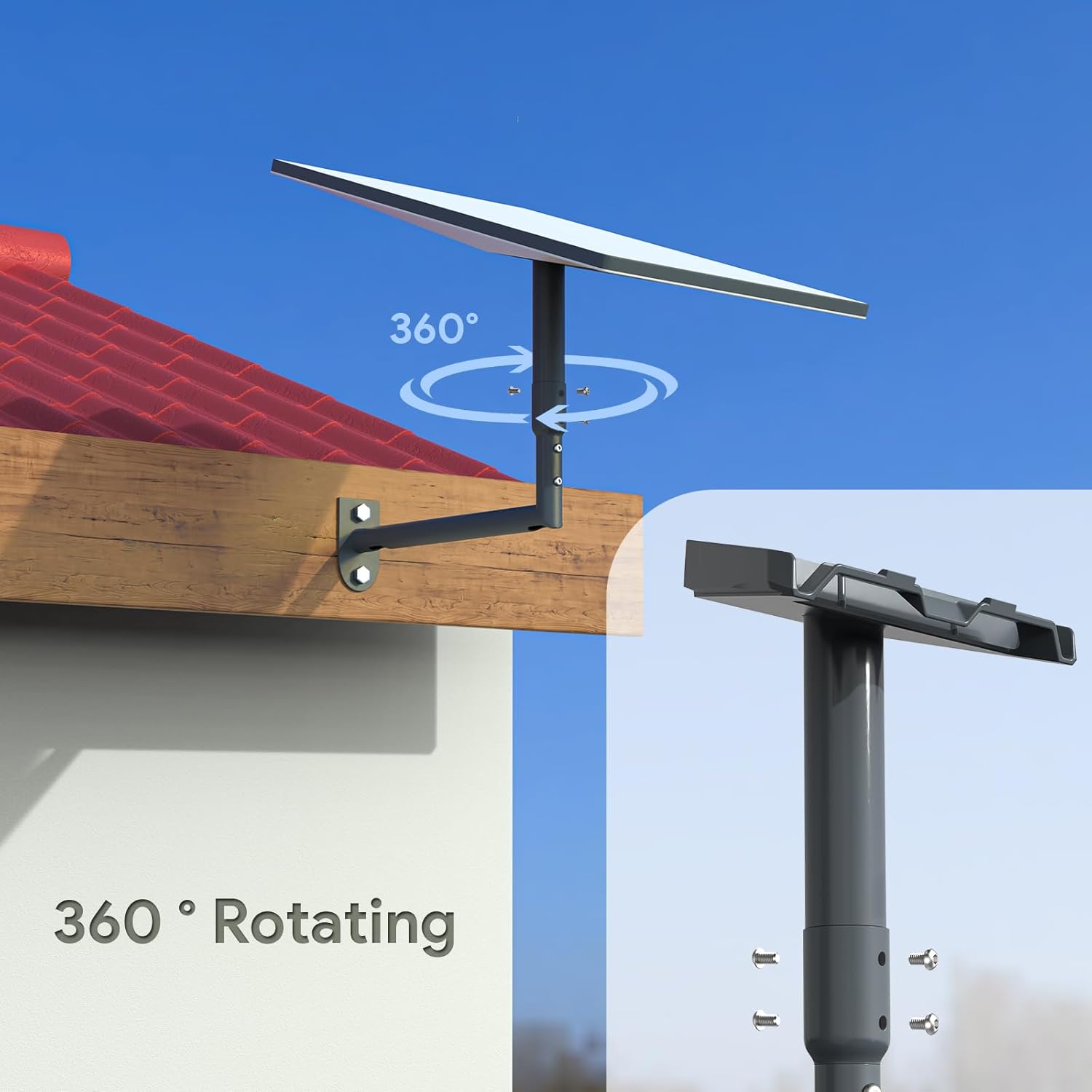 Supporto Starlink Gen 3 Survadv Wall Mount Regolabile 360° - immagine 4