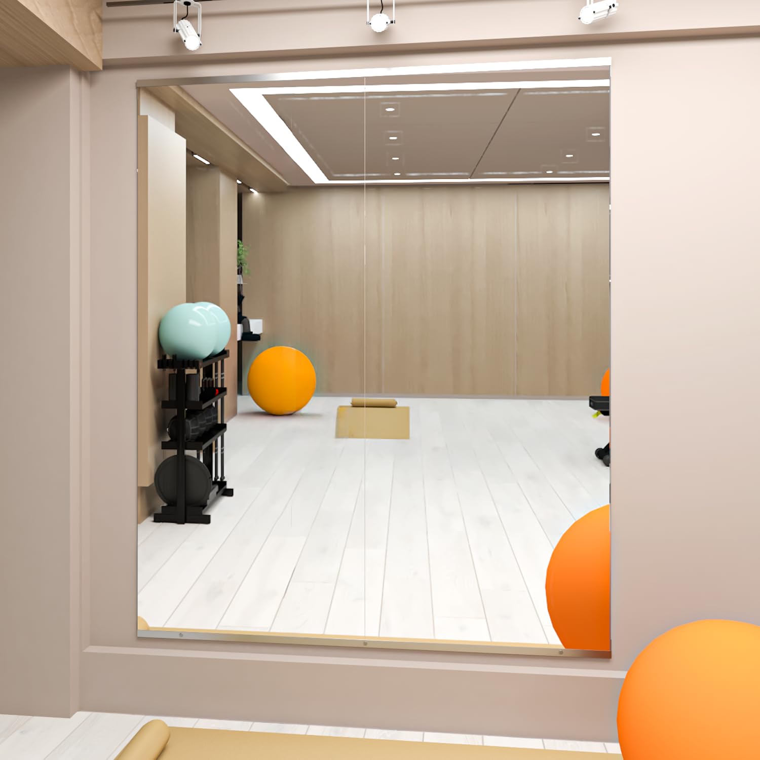 Specchio da Palestra per Casa 145x61 cm (2 pezzi)