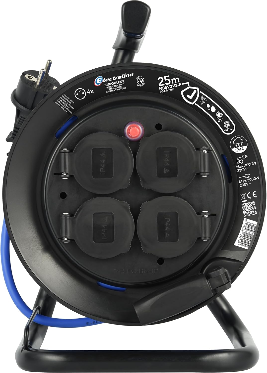 Electraline 29010 Prolunga Elettrica Esterna 25M IP44 - immagine 2