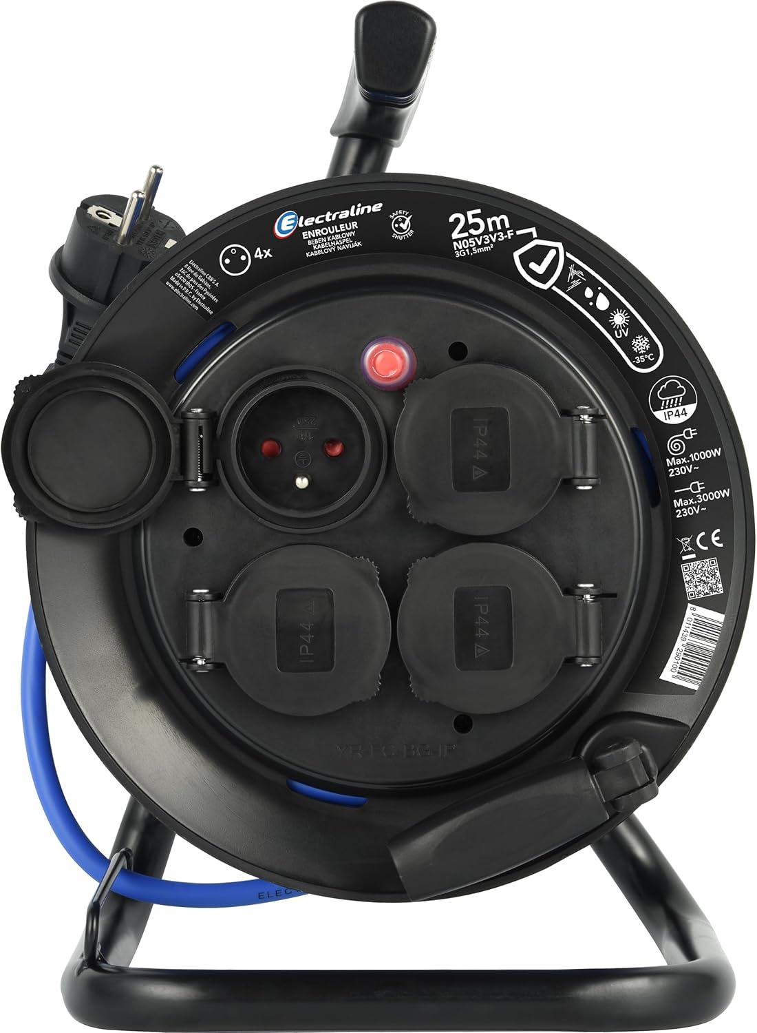 Electraline 29010 Prolunga Elettrica Esterna 25M IP44 - immagine 3