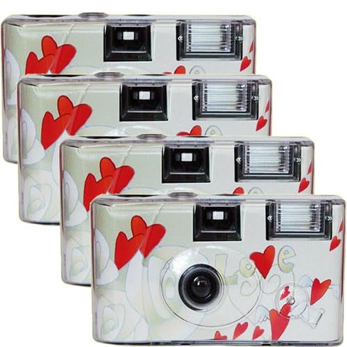 Photo Porst 4 x 1A TopShot Flying Hearts - Fotocamera Usa e Getta