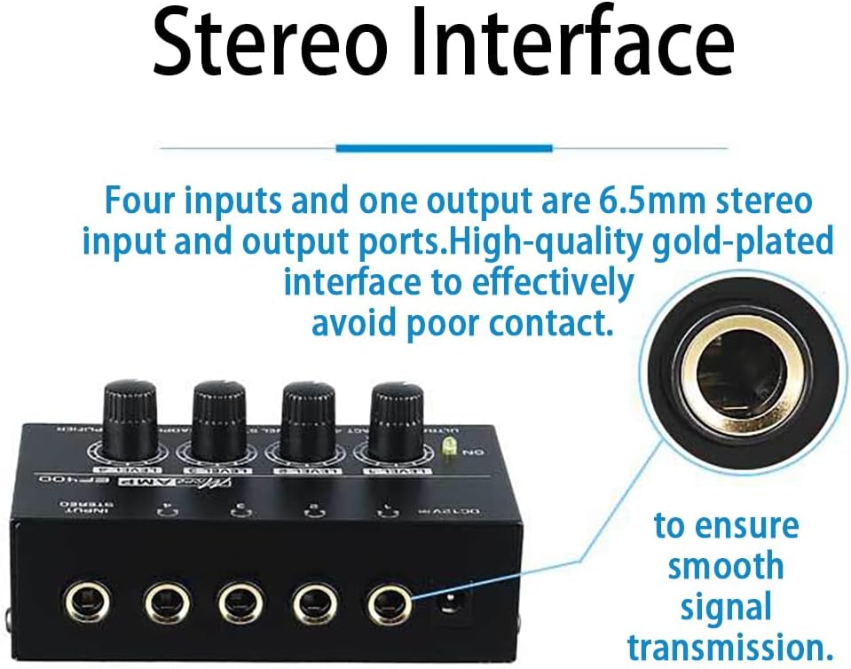 Amplificatore Cuffie Mini a 4 Canali - immagine 2